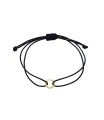Circle with Black Nylon Bracelet BRS-1256